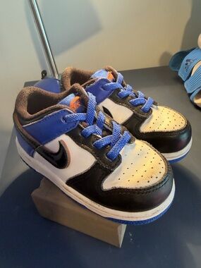 Nike Kids Sneakers - Blue, Black & White